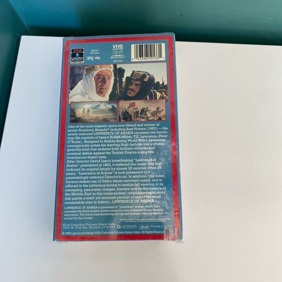 NEW Sealed Lawrence of Arabia VHS Tapes Director's Cut Widescreen 2 Tape Box Set - Picture 5 of 7
